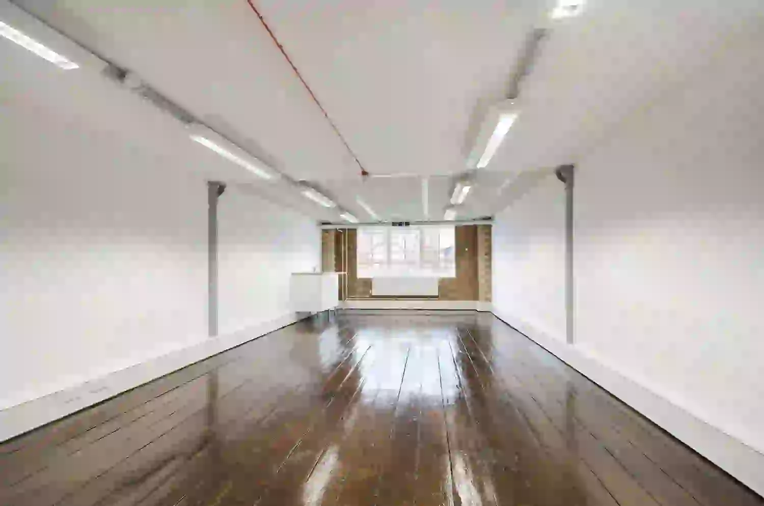 Office space to rent at Clerkenwell Workshops, 27/31 Clerkenwell Close, Farringdon, London, unit CS.305, 403 sq ft (37 sq m).