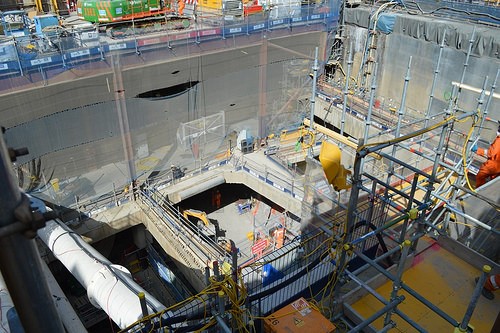 Building site in Farringdon.