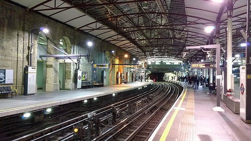 Farringdon train station.