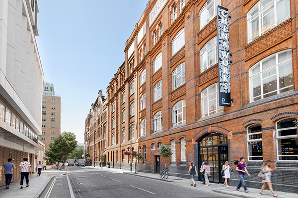 Outside of Workspace® property China Works in Vauxhall.