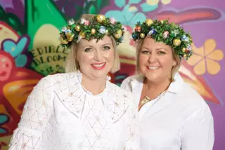 Blossoming business success: The Edible Blooms story - Kelly-and-Abbey-flower-pair