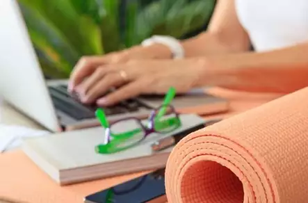Welcome wellness into the workplace - Yoga-mat-wellbeing-hero-pod