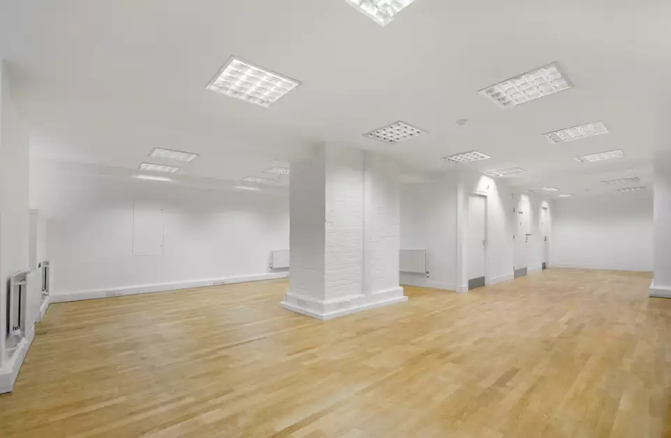 Office space to rent at Archer Street Studios, 10/11 Archer Street, Soho, London, unit AE.B01, 1180 sq ft (109 sq m).