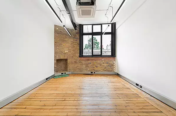 Office space to rent at Barley Mow Centre, 10 Barley Mow Passage, Chiswick, London, unit BM1.10, 252 sq ft (23 sq m).