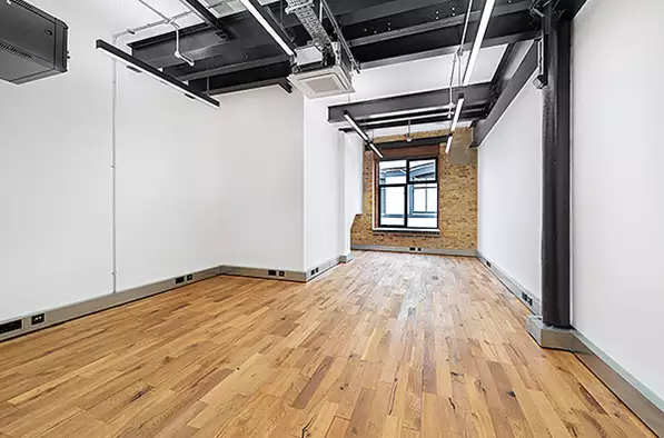 Office space to rent at Barley Mow Centre, 10 Barley Mow Passage, Chiswick, London, unit BM2.04, 378 sq ft (35 sq m).
