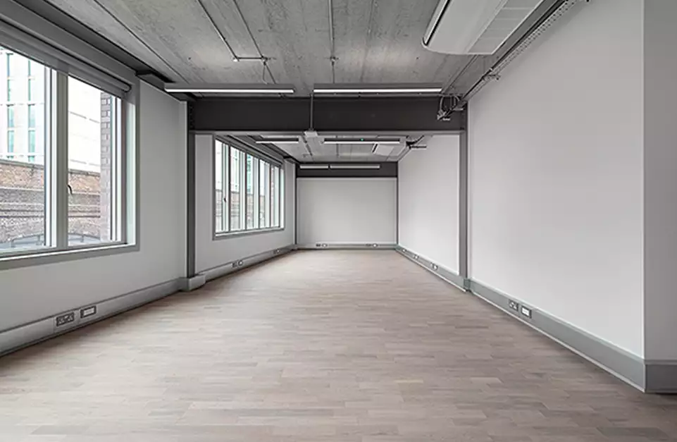 Office space to rent at Brickfields, 37 Cremer Street, London, unit BK.107, 591 sq ft (54 sq m).