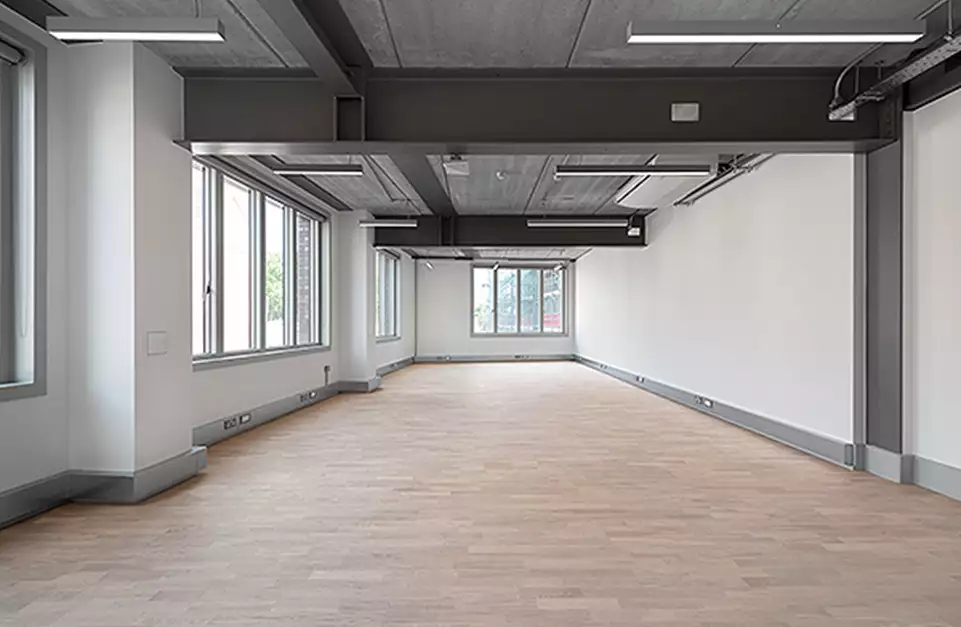 Office space to rent at Brickfields, 37 Cremer Street, London, unit BK.221, 700 sq ft (65 sq m).