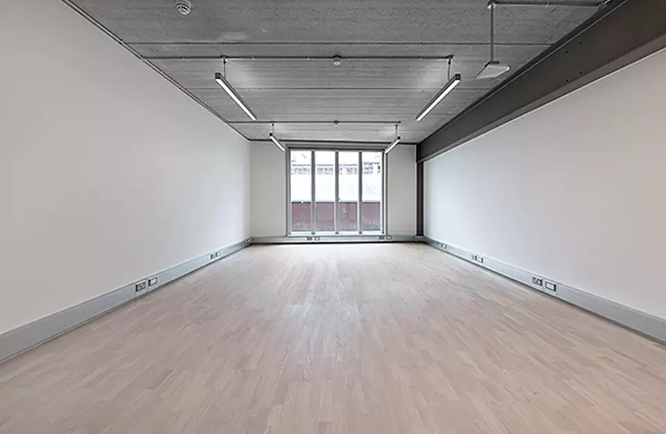 Office space to rent at Brickfields, 37 Cremer Street, London, unit BK.404, 467 sq ft (43 sq m).
