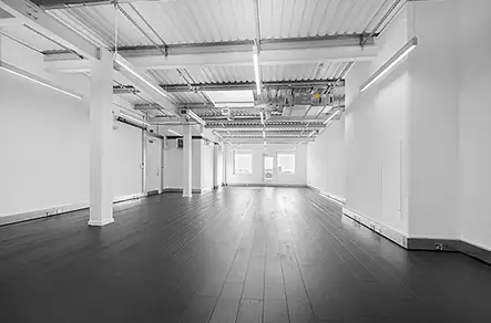 Office space to rent at Canalot Studios, 222 Kensal Road, Westbourne Park, London, unit CN.407, 1215 sq ft (112 sq m).
