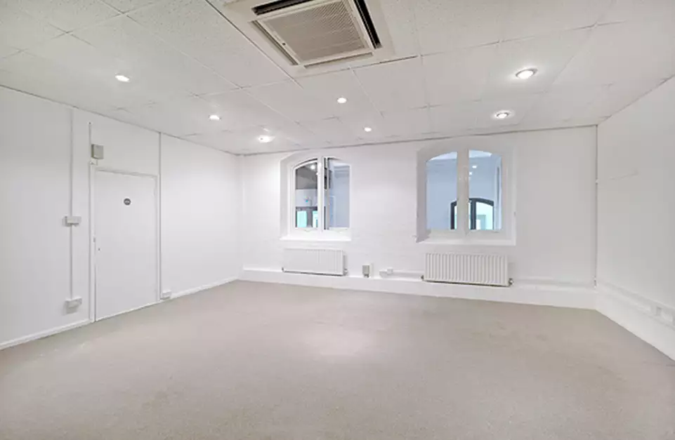 Office space to rent at Canalot Studios, 222 Kensal Road, Westbourne Park, London, unit CN.121, 640 sq ft (59 sq m).