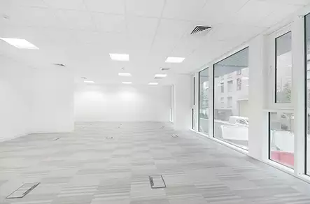 Office space to rent at Cannon Wharf, Pell Street, Surrey Quays, London, unit CF.108, 761 sq ft (70 sq m).