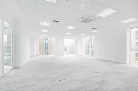 Office space to rent at Cannon Wharf, Pell Street, Surrey Quays, London, unit CF.301, 795 sq ft (73 sq m).