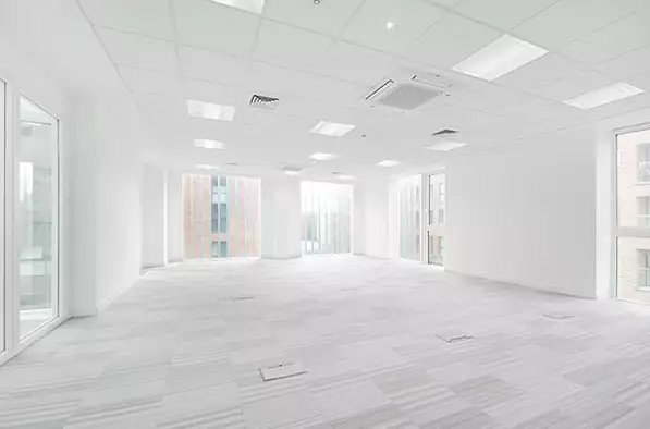 Office space to rent at Cannon Wharf, Pell Street, Surrey Quays, London, unit CF.301, 795 sq ft (73 sq m).