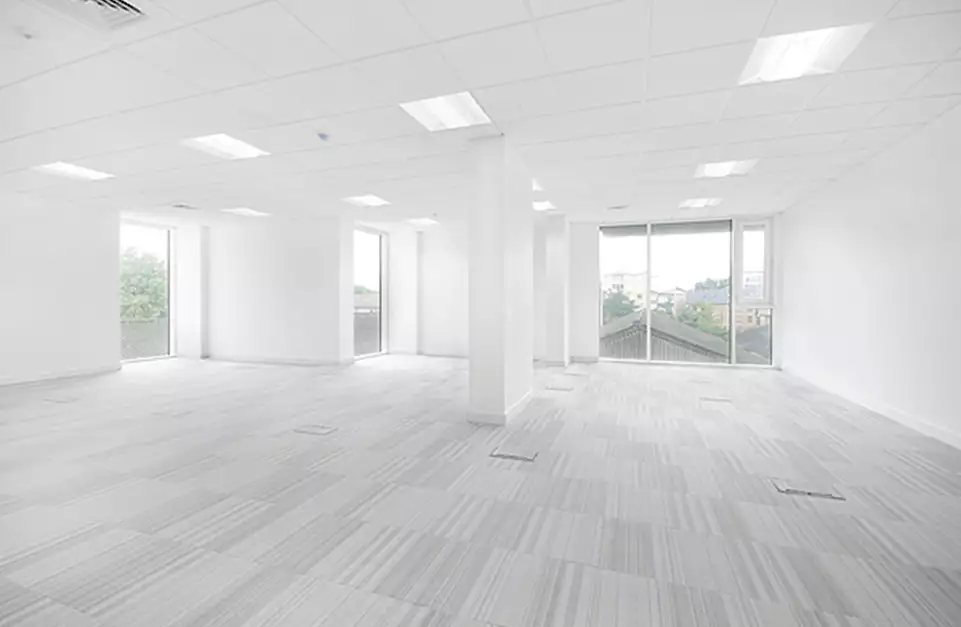 Office space to rent at Cannon Wharf, Pell Street, Surrey Quays, London, unit CF.302, 941 sq ft (87 sq m).