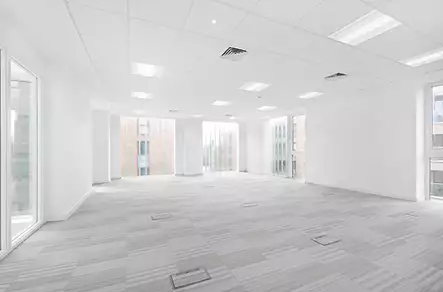 Office space to rent at Cannon Wharf, Pell Street, Surrey Quays, London, unit CF.401, 782 sq ft (72 sq m).