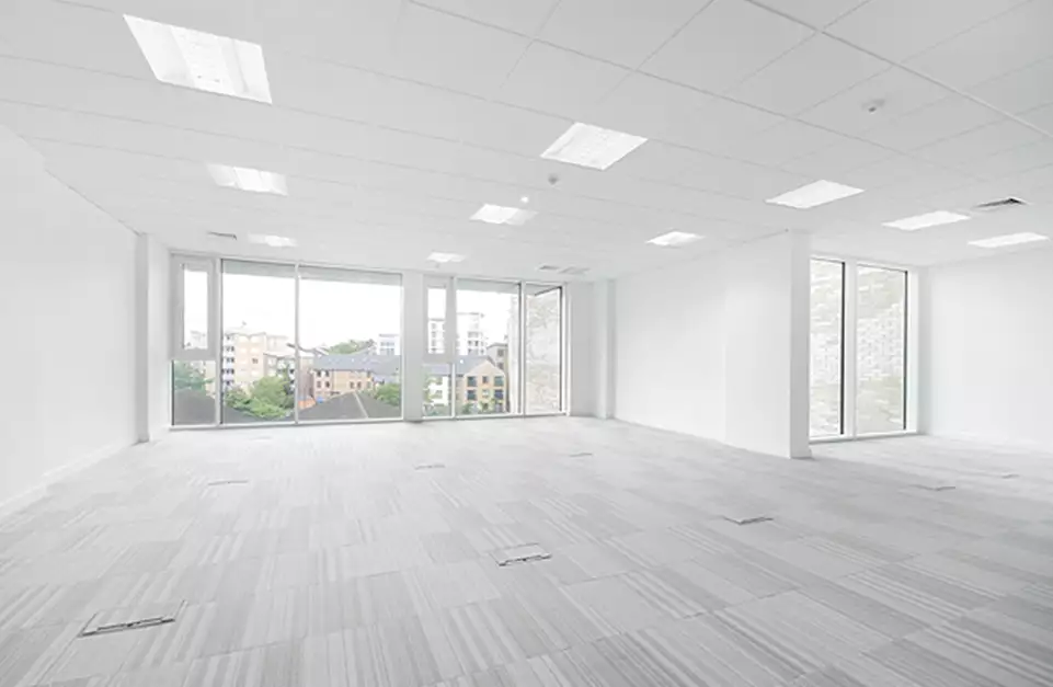 Office space to rent at Cannon Wharf, Pell Street, Surrey Quays, London, unit CF.404, 889 sq ft (82 sq m).