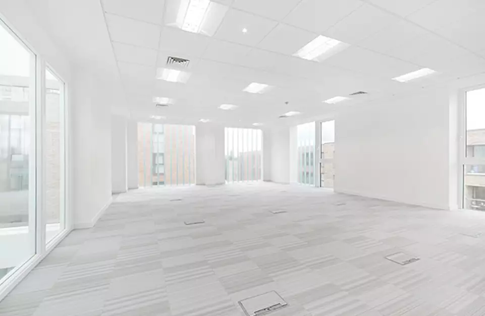 Office space to rent at Cannon Wharf, Pell Street, Surrey Quays, London, unit CF.501, 773 sq ft (71 sq m).