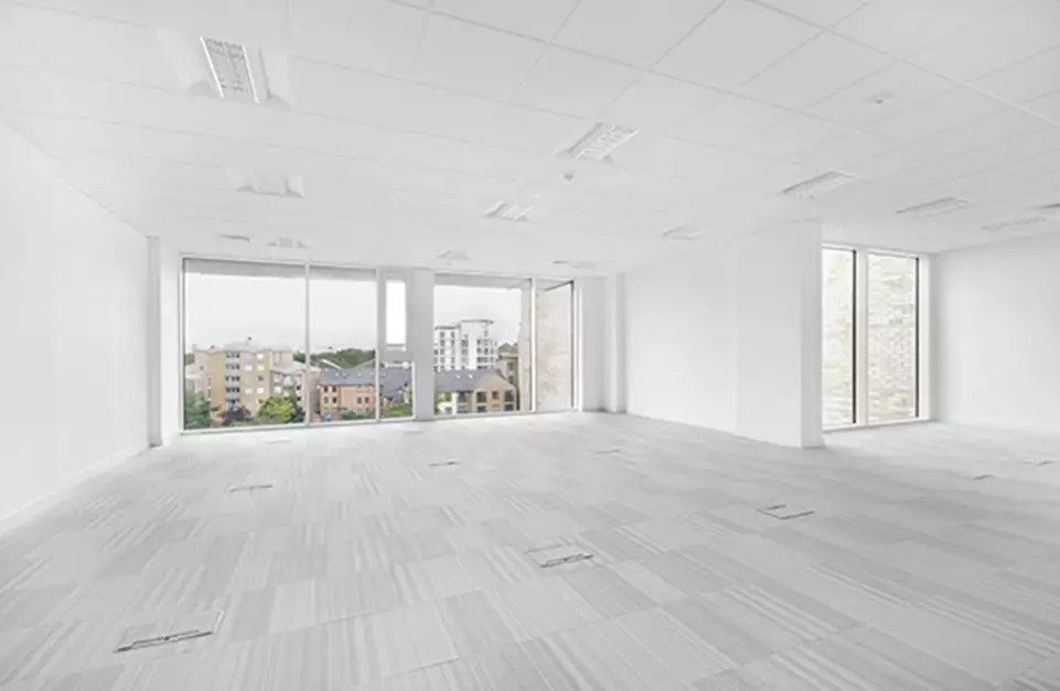Office space to rent at Cannon Wharf, Pell Street, Surrey Quays, London, unit CF.503, 711 sq ft (66 sq m).