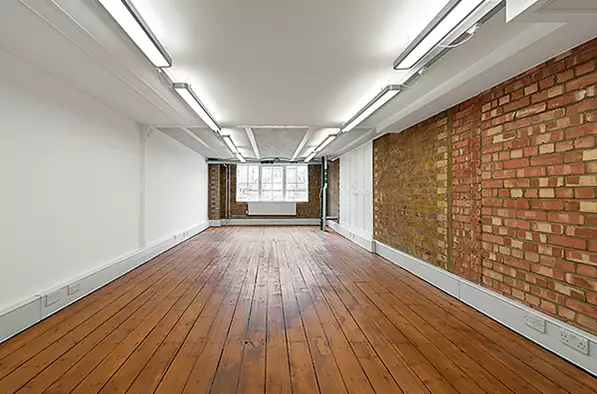 Office space to rent at Clerkenwell Workshops, 27/31 Clerkenwell Close, Farringdon, London, unit CS.306, 382 sq ft (35 sq m).