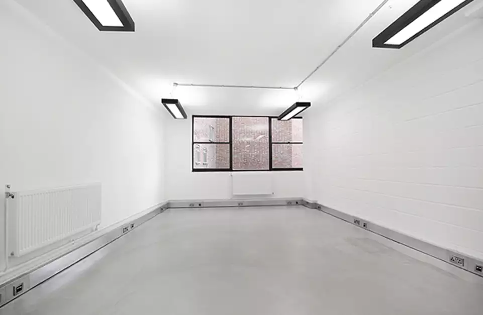 Office space to rent at E1 Studios, 3-15 Whitechapel Road, London, unit NH.108, 349 sq ft (32 sq m).