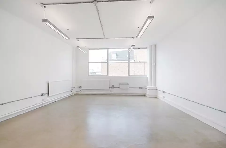 Office space to rent at E1 Studios, 3-15 Whitechapel Road, London, unit NH.509, 370 sq ft (34 sq m).