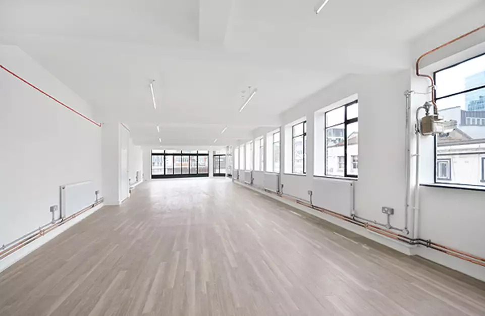 Office space to rent at E1 Studios, 3-15 Whitechapel Road, London, unit NH.OH3S, 1175 sq ft (109 sq m).