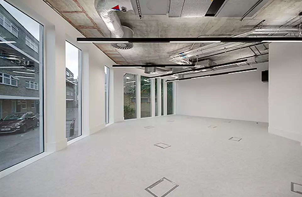 Office space to rent at Edinburgh House, 170 Kennington Lane, London, unit KL.G17, 664 sq ft (61 sq m).