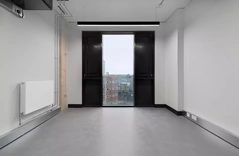Office space to rent at Lock Studios, 7 Corsican Square, London, unit LK.307, 164 sq ft (15 sq m).