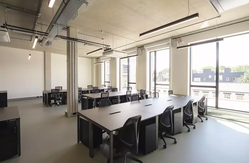 Office space to rent at Mare Street Studios, 203/213 Mare Street, Hackney, London, unit MS.223, 1165 sq ft (108 sq m).