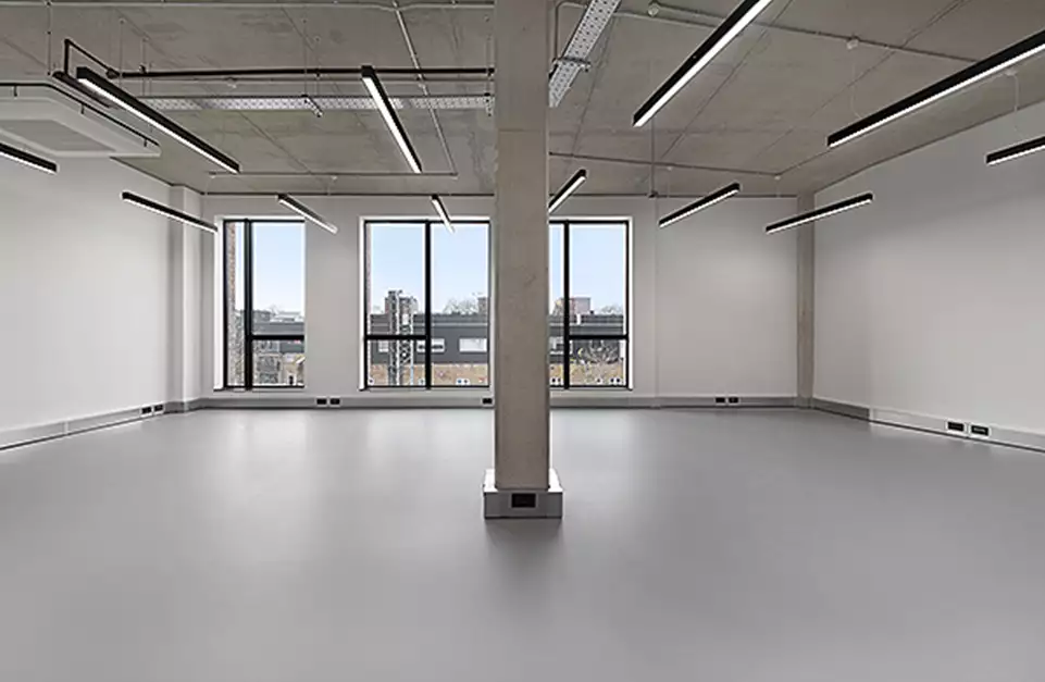 Office space to rent at Mare Street Studios, 203/213 Mare Street, Hackney, London, unit MS.228, 1128 sq ft (104 sq m).