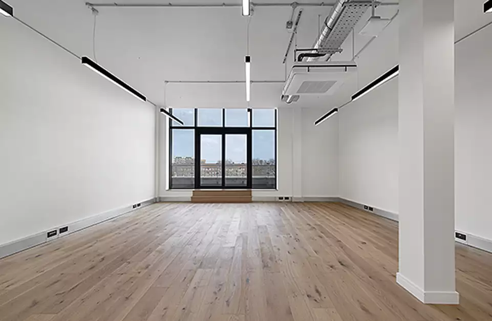 Office space to rent at Mare Street Studios, 203/213 Mare Street, Hackney, London, unit MS.407, 565 sq ft (52 sq m).