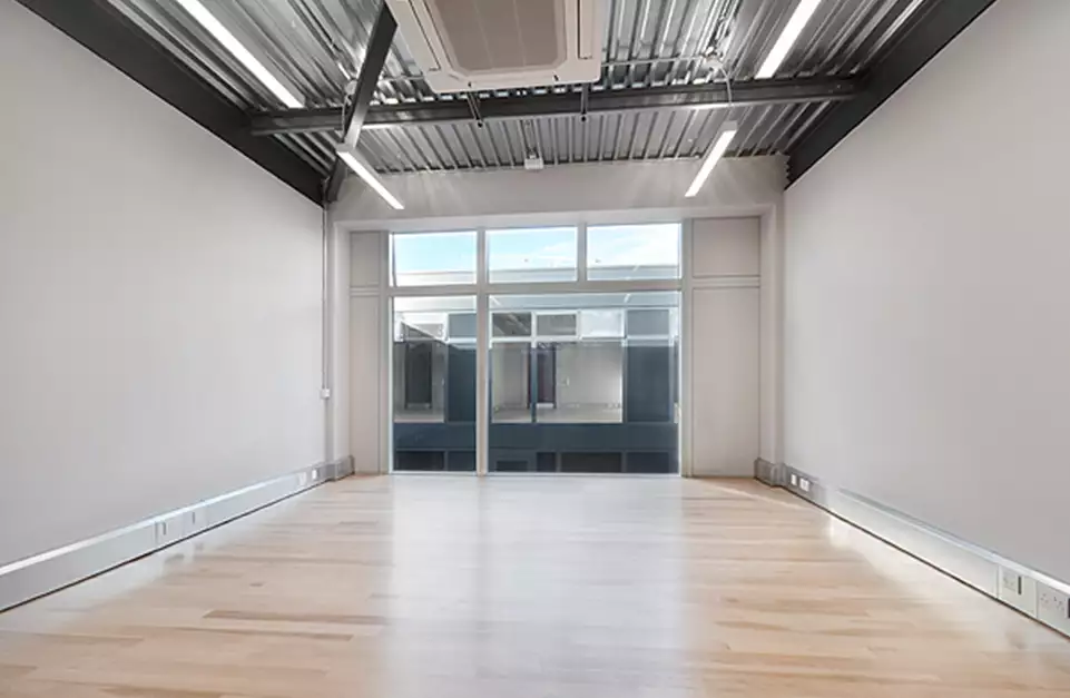 Office space to rent at Metal Box Factory, 30 Great Guildford Street, Borough, London, unit GG.504, 297 sq ft (27 sq m).