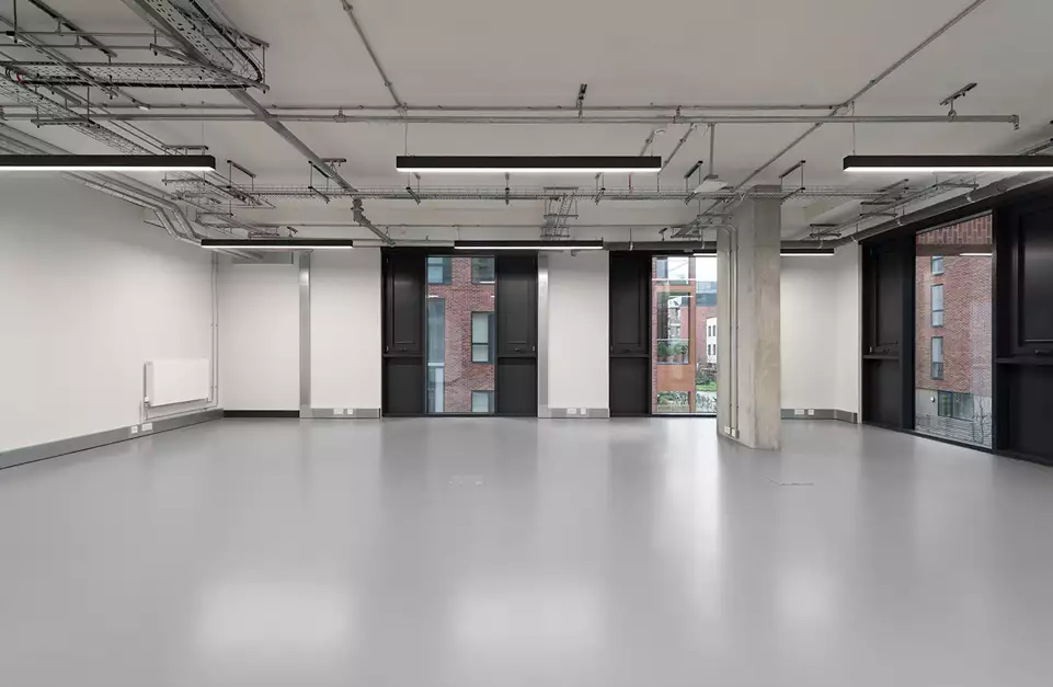 Office space to rent at Lock Studios, 7 Corsican Square, London, unit LK.103, 795 sq ft (73 sq m).