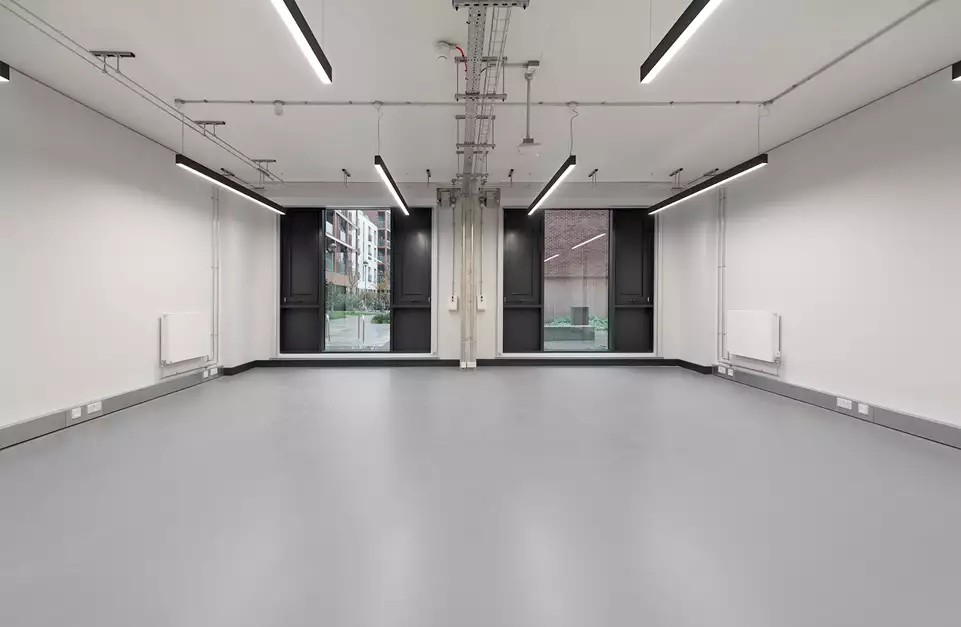 Office space to rent at Lock Studios, 7 Corsican Square, London, unit LK.G03, 613 sq ft (56 sq m).