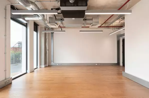 Office space to rent at Mirror Works, 12 Marshgate Lane, London, unit MI.118, 315 sq ft (29 sq m).