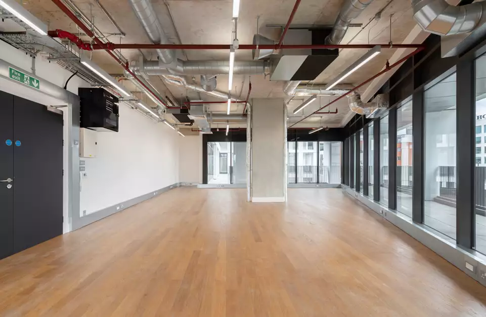 Office space to rent at Mirror Works, 12 Marshgate Lane, London, unit MI.313, 1238 sq ft (115 sq m).