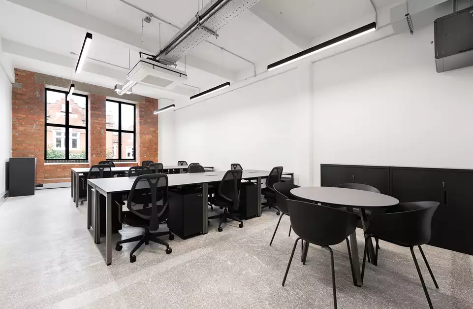Office space to rent at Mare Street Studios, 203/213 Mare Street, Hackney, London, unit MS.107, 493 sq ft (45 sq m).