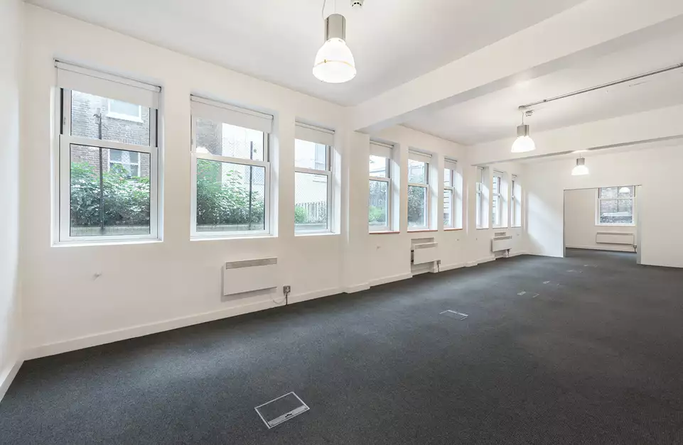 Office space to rent at The Shepherds Building, Charecroft Way, London, unit SH.G2, 752 sq ft (69 sq m).
