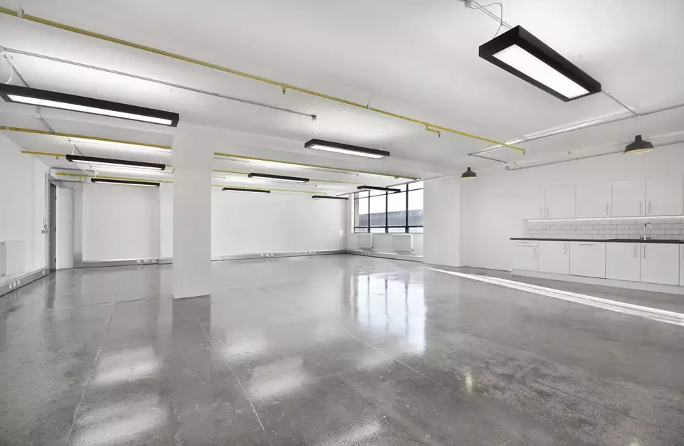 Office space to rent at The Biscuit Factory, Drummond Road, London, unit TB.J315, 1628 sq ft (151 sq m).