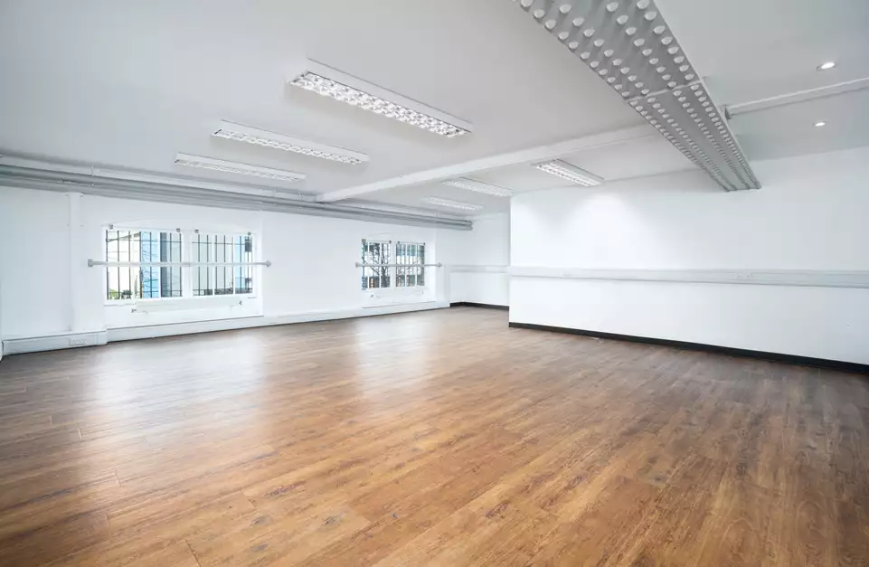 Office space to rent at Busworks, North Road, London, unit UN2.40, 543 sq ft (50 sq m).