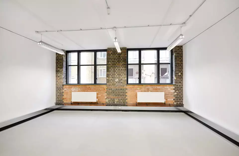 Office space to rent at Pill Box, 115 Coventry Road, Bethnal Green, London, unit PB.114, 347 sq ft (32 sq m).