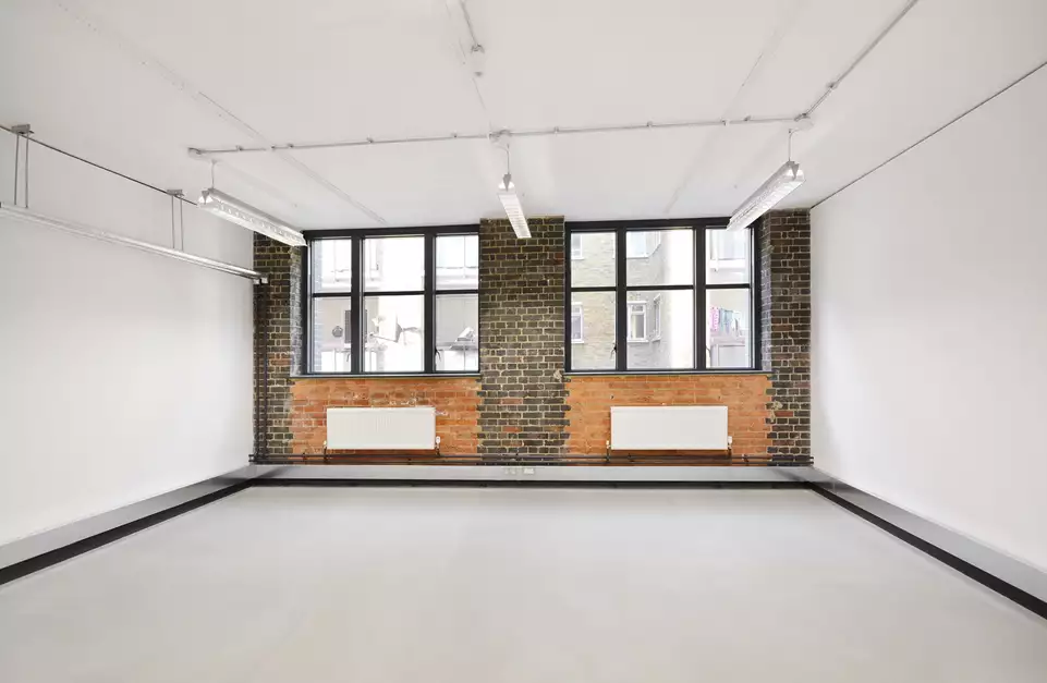 Office space to rent at Pill Box, 115 Coventry Road, Bethnal Green, London, unit PB.115, 359 sq ft (33 sq m).