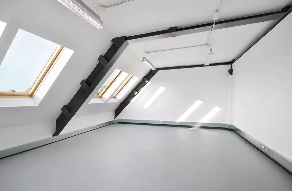 Office space to rent at Pill Box, 115 Coventry Road, Bethnal Green, London, unit PB.417, 289 sq ft (26 sq m).
