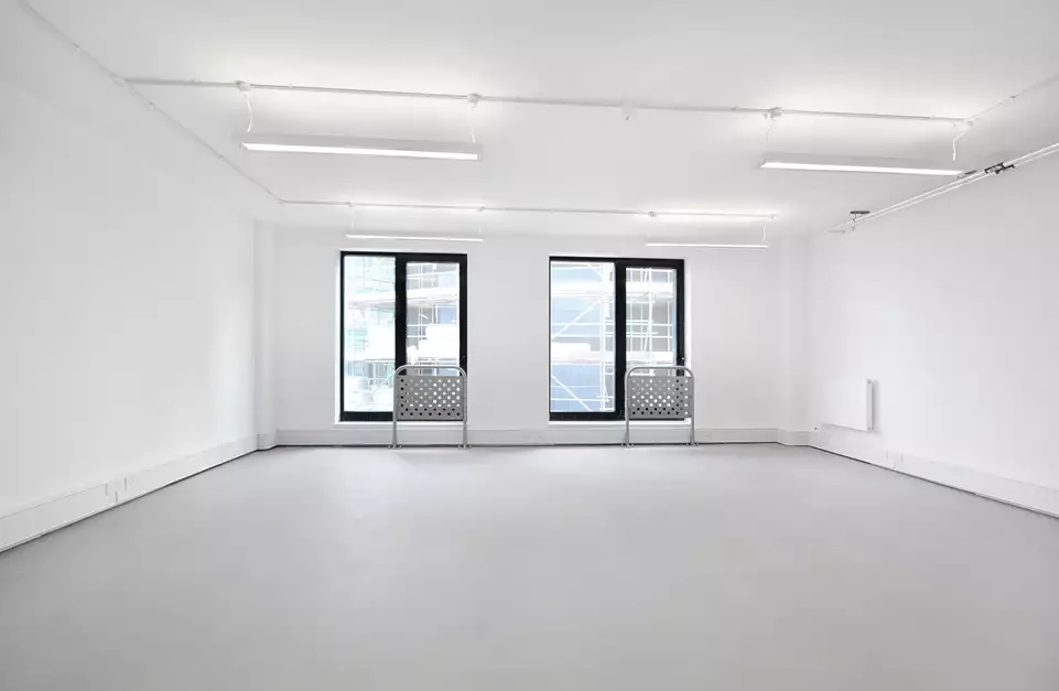Office space to rent at ScreenWorks, 22 Highbury Grove, Islington, London, unit SW.213, 591 sq ft (54 sq m).