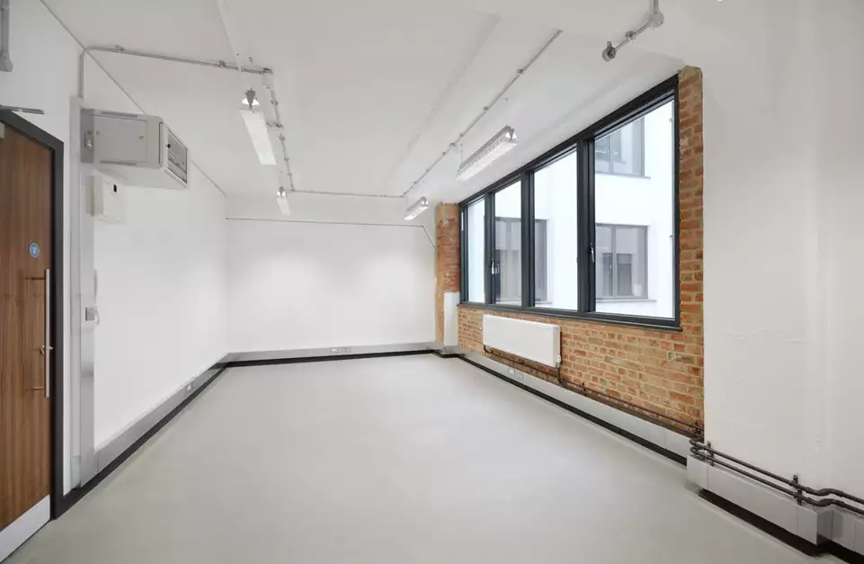 Office space to rent at Pill Box, 115 Coventry Road, Bethnal Green, London, unit PB.122, 340 sq ft (31 sq m).