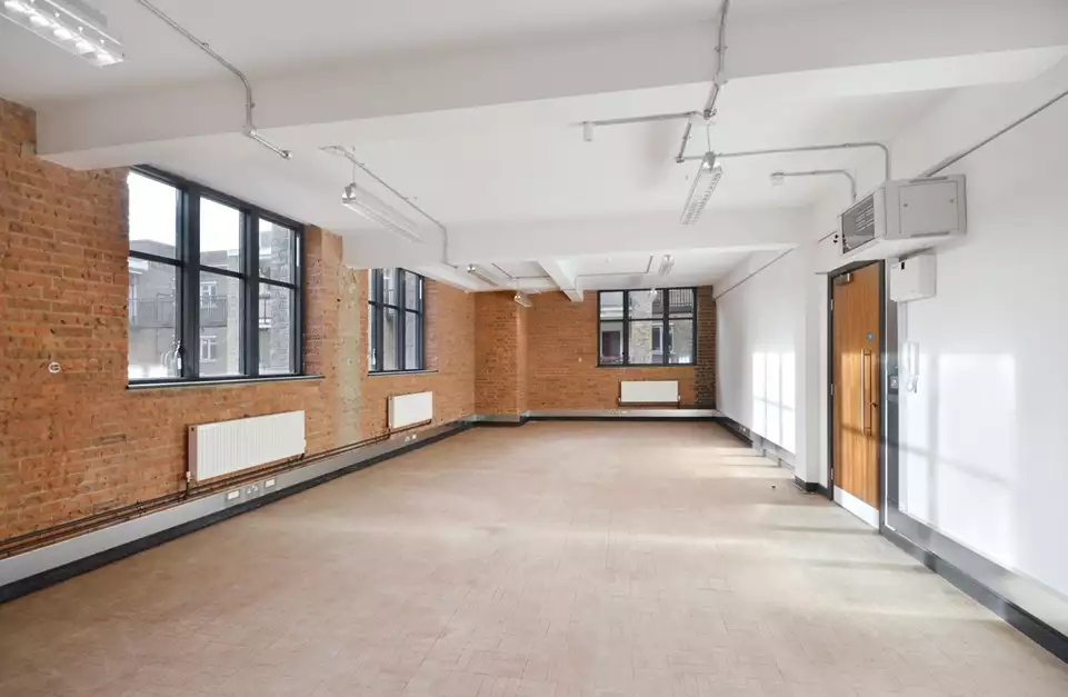Office space to rent at Pill Box, 115 Coventry Road, Bethnal Green, London, unit PB.213, 639 sq ft (59 sq m).