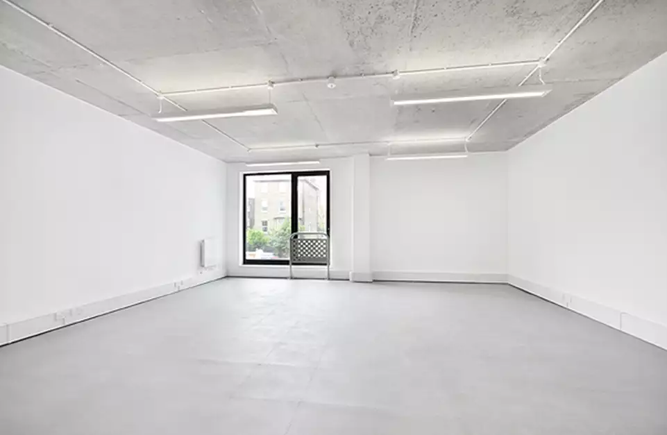 Office space to rent at ScreenWorks, 22 Highbury Grove, Islington, London, unit SW.123, 534 sq ft (49 sq m).