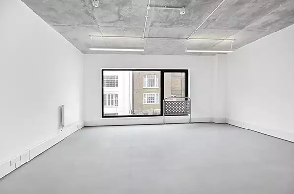 Office space to rent at ScreenWorks, 22 Highbury Grove, Islington, London, unit SW.105, 368 sq ft (34 sq m).