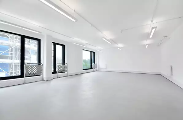 Office space to rent at ScreenWorks, 22 Highbury Grove, Islington, London, unit SW.214, 911 sq ft (84 sq m).