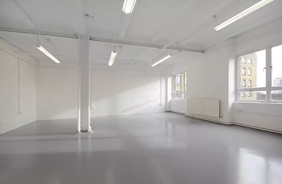 Office space to rent at The Biscuit Factory, Drummond Road, London, unit TB.B201.2, 517 sq ft (48 sq m).